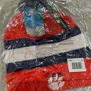 NWT Nike ✔️ Clemson Tigers 🐅 Knit Beanie Hat | Orange Paw | New in Package
